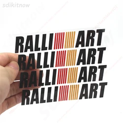 RALLI ART-Car Door Handle Sticker, Decalque, Auto, Esportes, Ralliart, Mitsubishi Lancer, ASX, Outlander, Pajero, Galaxy, Acessórios, 4pcs