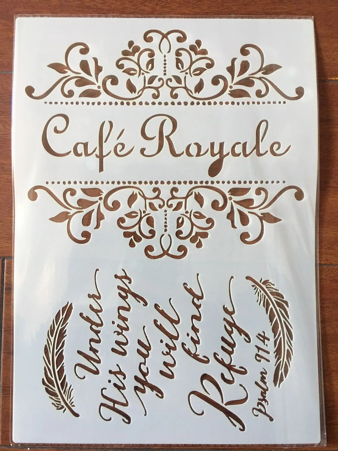 4pcs / set A4 letter of the alphabet  Stencils Painting Coloring Embossing Scrapbook Album Decorative Template