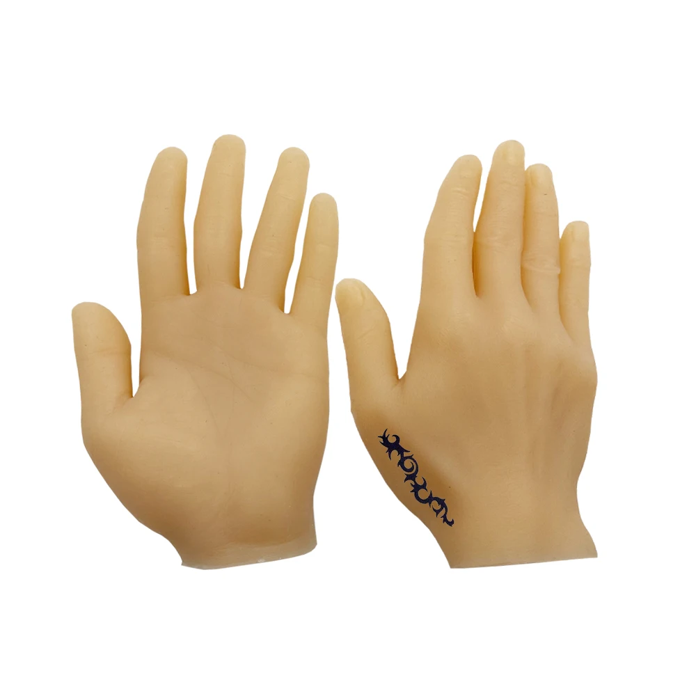 2pcs/Lot Synthetic Tattoo Practice Skins Silicone Fake Hand for Both Apprentice & Experienced Tattooist