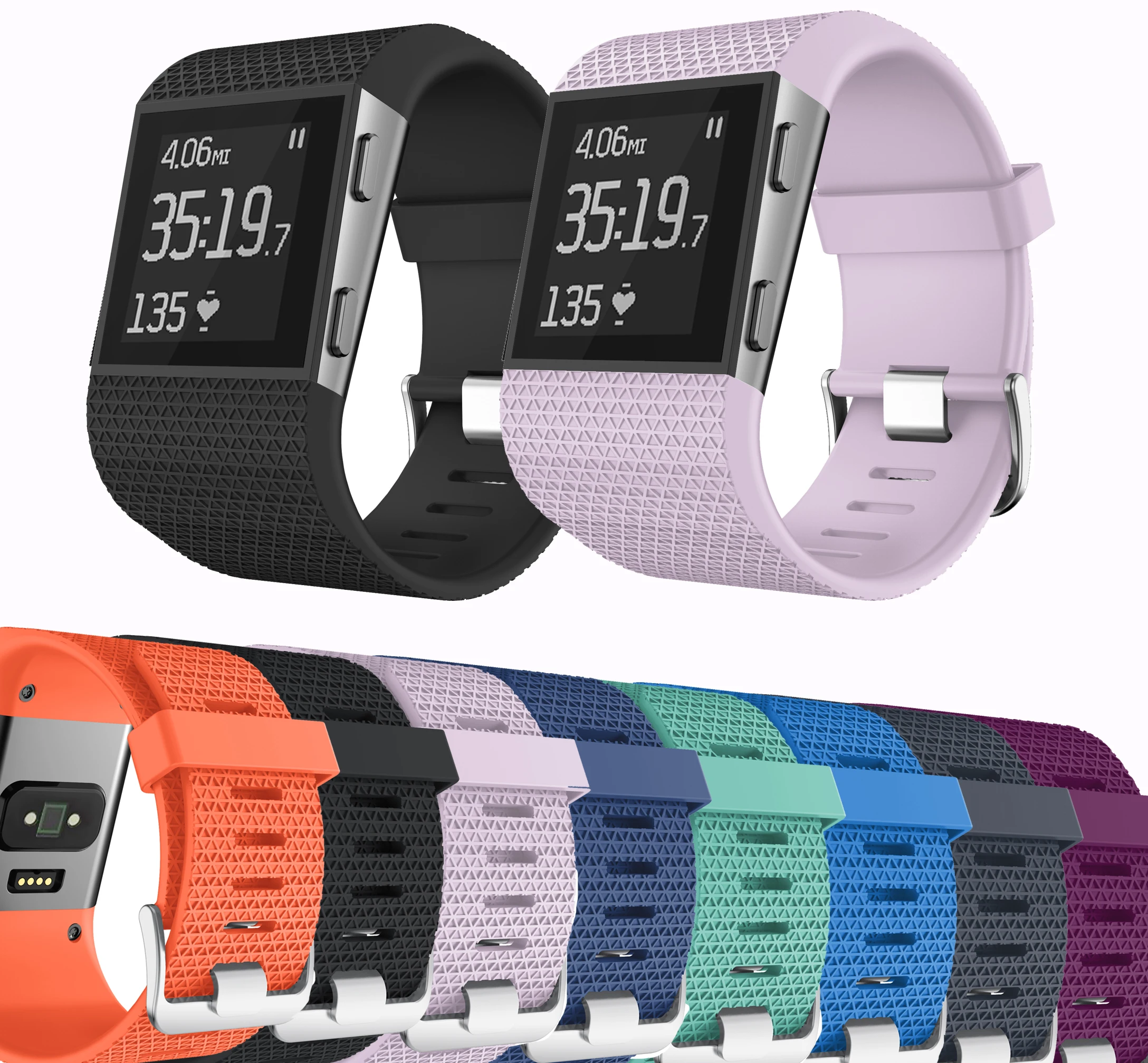 Inteligentne akcesoria do paska Fitbit Surge wymienna opaska moda silikonowa bransoletka WatchBand do pasków Fitbit Surge Watch