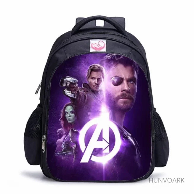 Avengers Infinity War Backpack Thanos Black Panther Printing Cartoon Children School Bags Boys Teenage Capacity Girls Mochilas