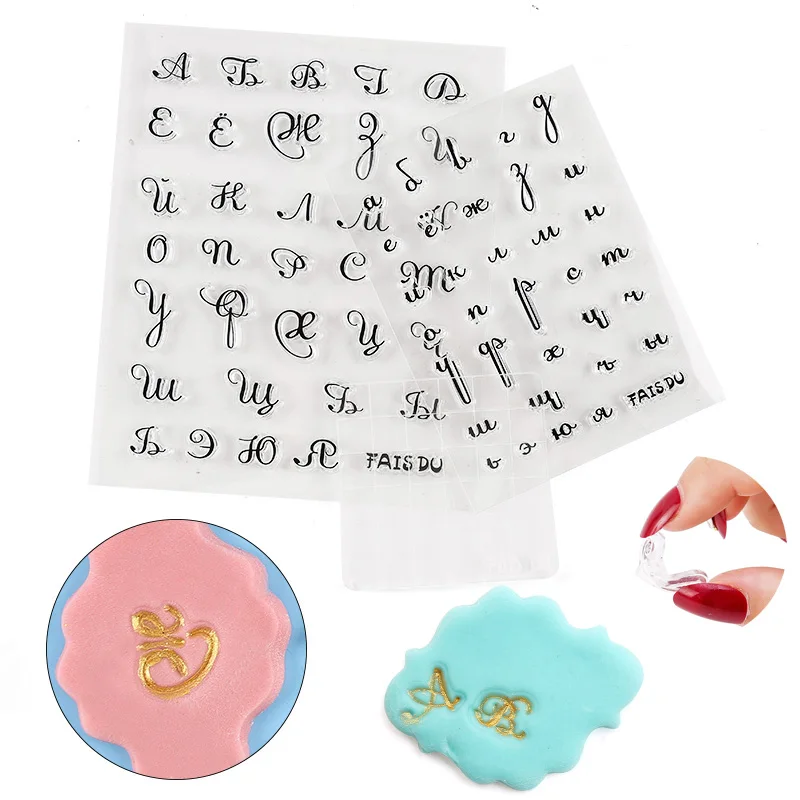 Stamps for Cookies Letters Cake Sweet Letters Stamp Fondant Embossing DIY Alphabet Cutter Pastry Accessories Decorating Tools