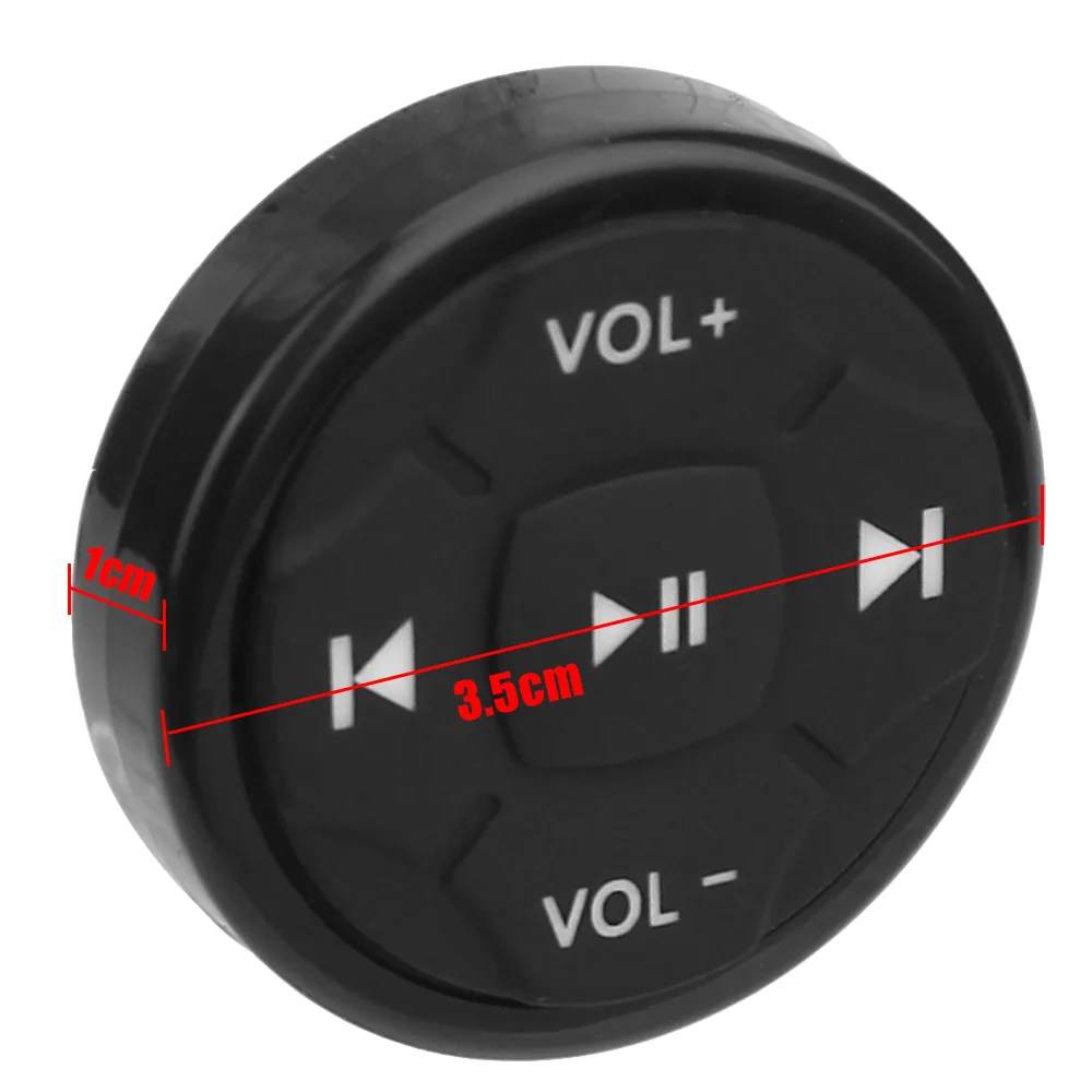 Remote Control Button Wireless Bluetooth 5 Keys Car Kit Styling Car Steering Wheel Media Volume Button Universal for Android IOS