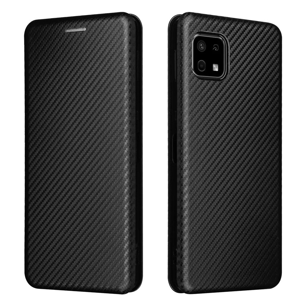 Fashion Flip Carbon ShockProof Wallet Magnetic Leather Cover Case For Sharp Aquos Sense 6 Sense6 Protective Phone Bags