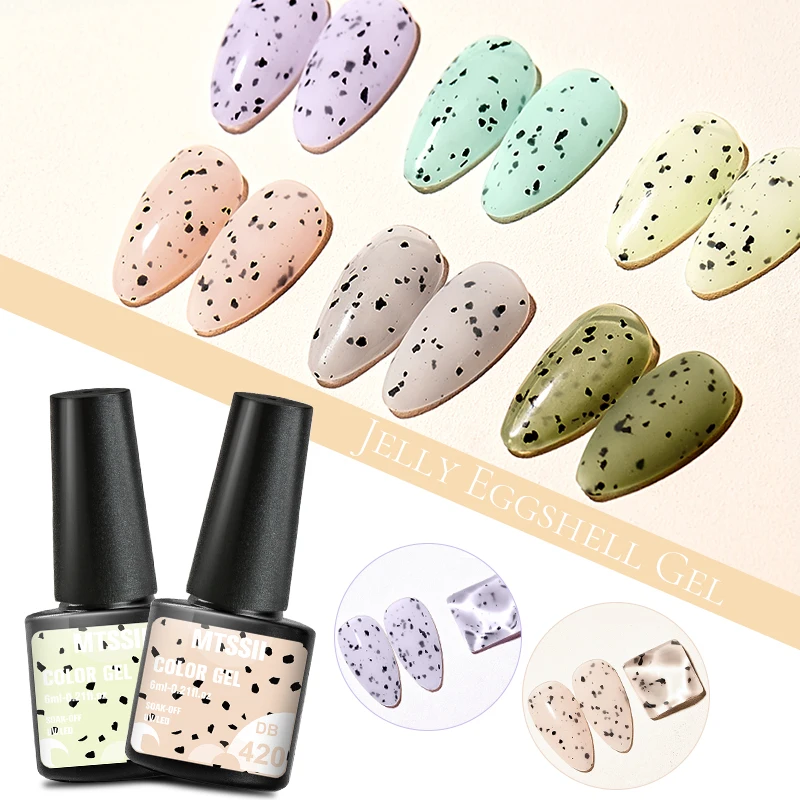 Mtssii 6Ml Gel Nagellak Opal Jelly Ei Effect Vernissen Voor Nagels Art Eierschaal Hybrid Ontwerp Base En Top jas Voor Gel Polish