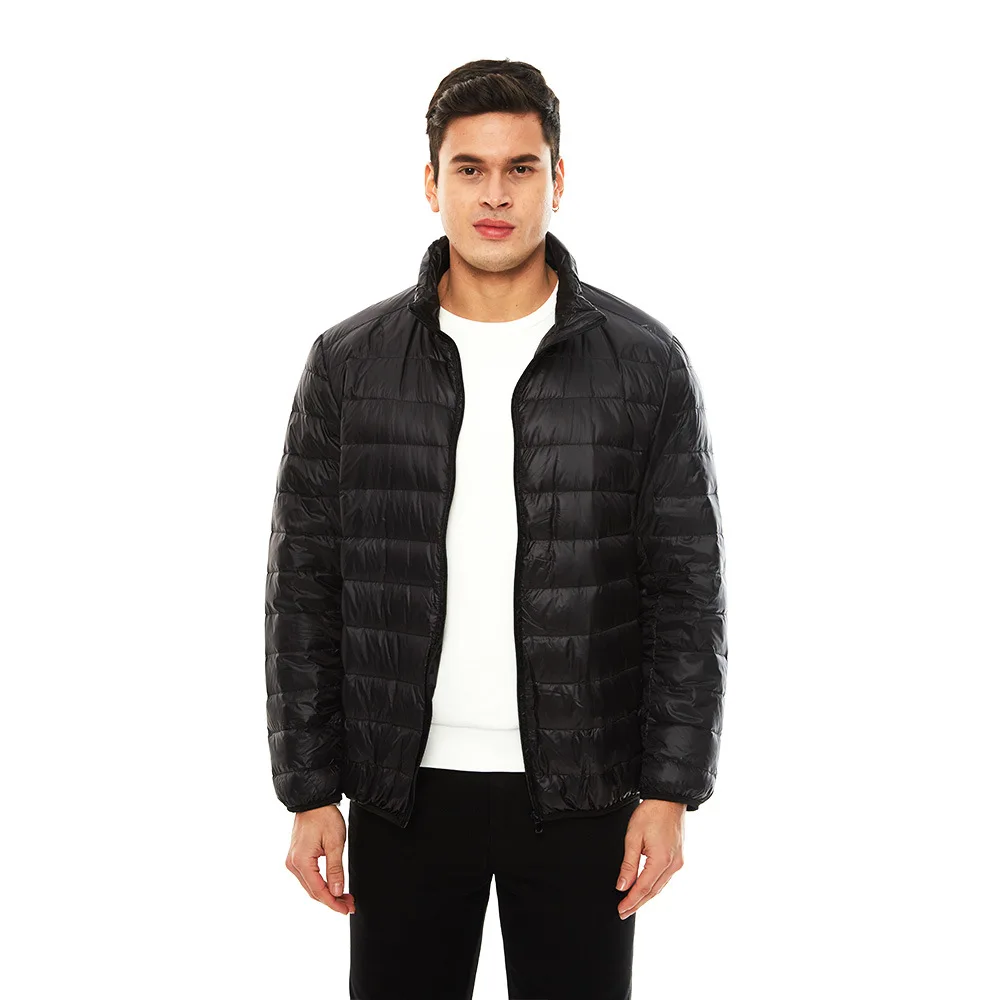 2019 New Style Men's down Jacket Men'S Wear Thin-Short Autumn And Winter Thin Coat Plus-sized European And American-Style