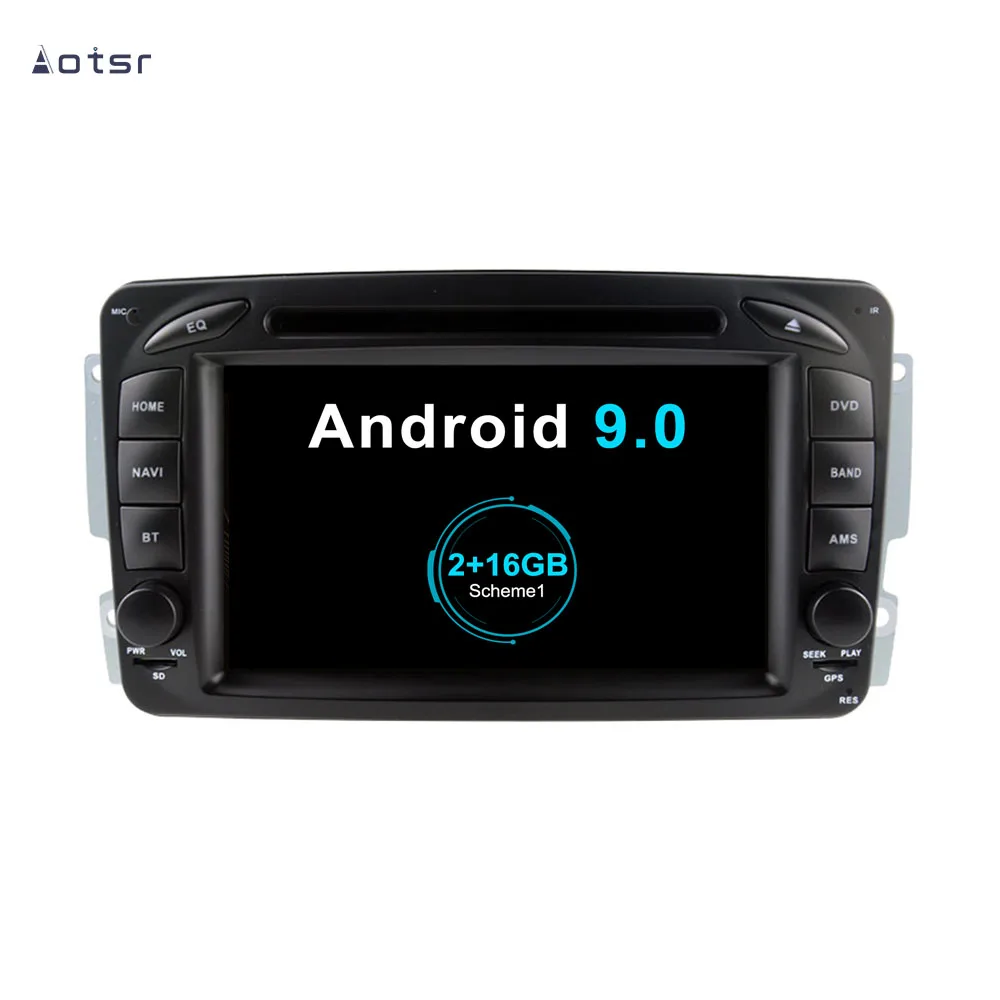 Aotsr Android 9.0 Car GPS navigation DVD Player For Mercedes-Benz W209 W203 W168 W463 Viano W639 Vito multimedia radio recorder