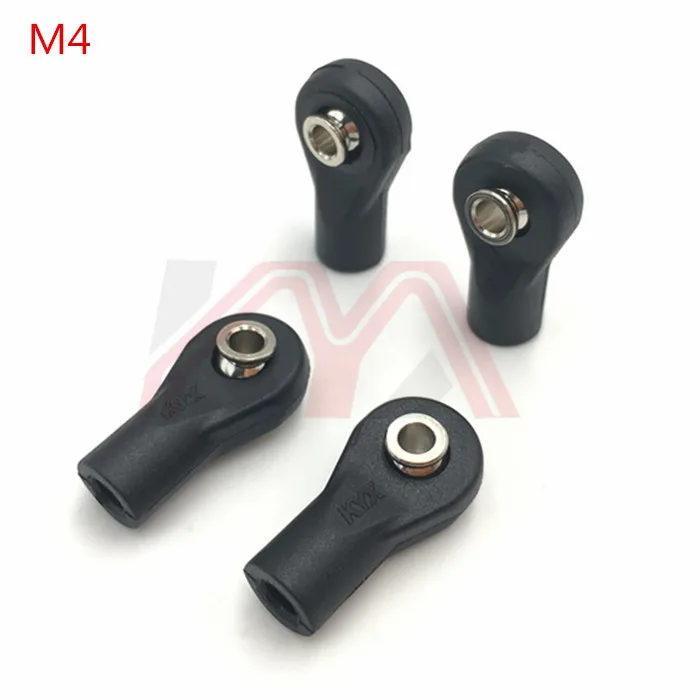 

KYX Racing M4 Nylon Ball Head Holder Link Rod Ends Joint Linkage Set For RC Crawler Accessories Axial Traxxas