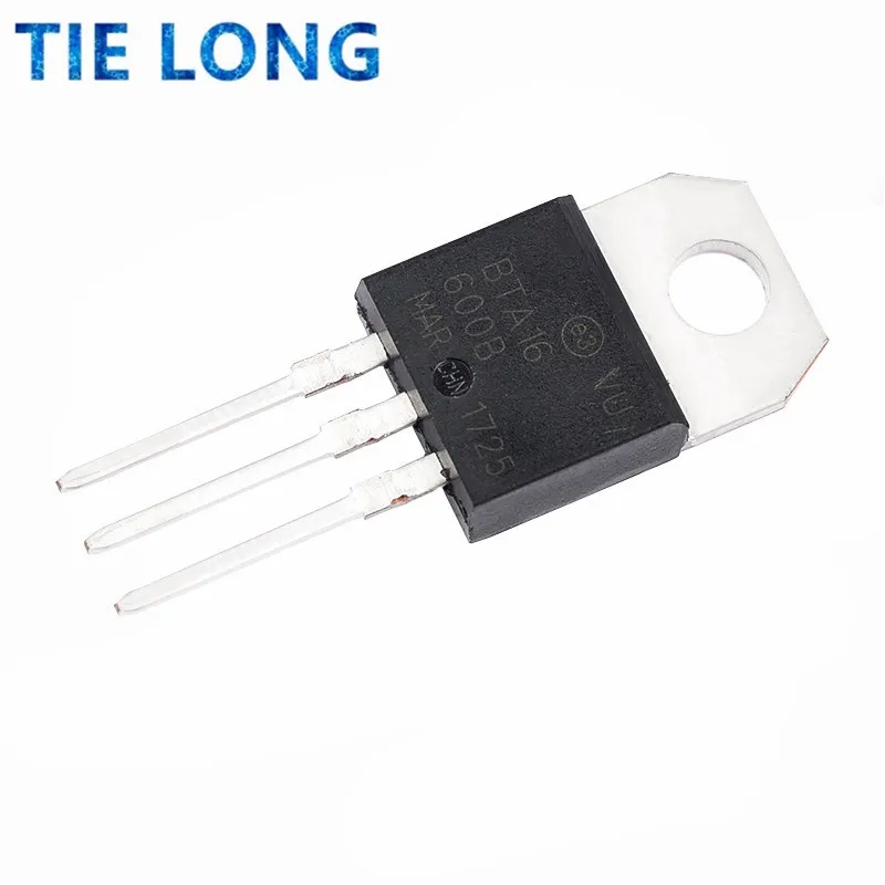 10pcs BTA16-600B TO-220 BTA16-600 TO220 16-600B BTA16 600V 16A TRIACS new and original