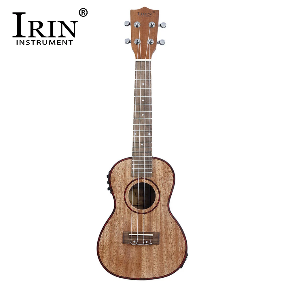 

IRIN 24 Inch Ukulele 4 Strings Hawaiian Guitar Sapele Electroacoustic Ukulele With EQ Mini Guitar Stringed Musical Instrument