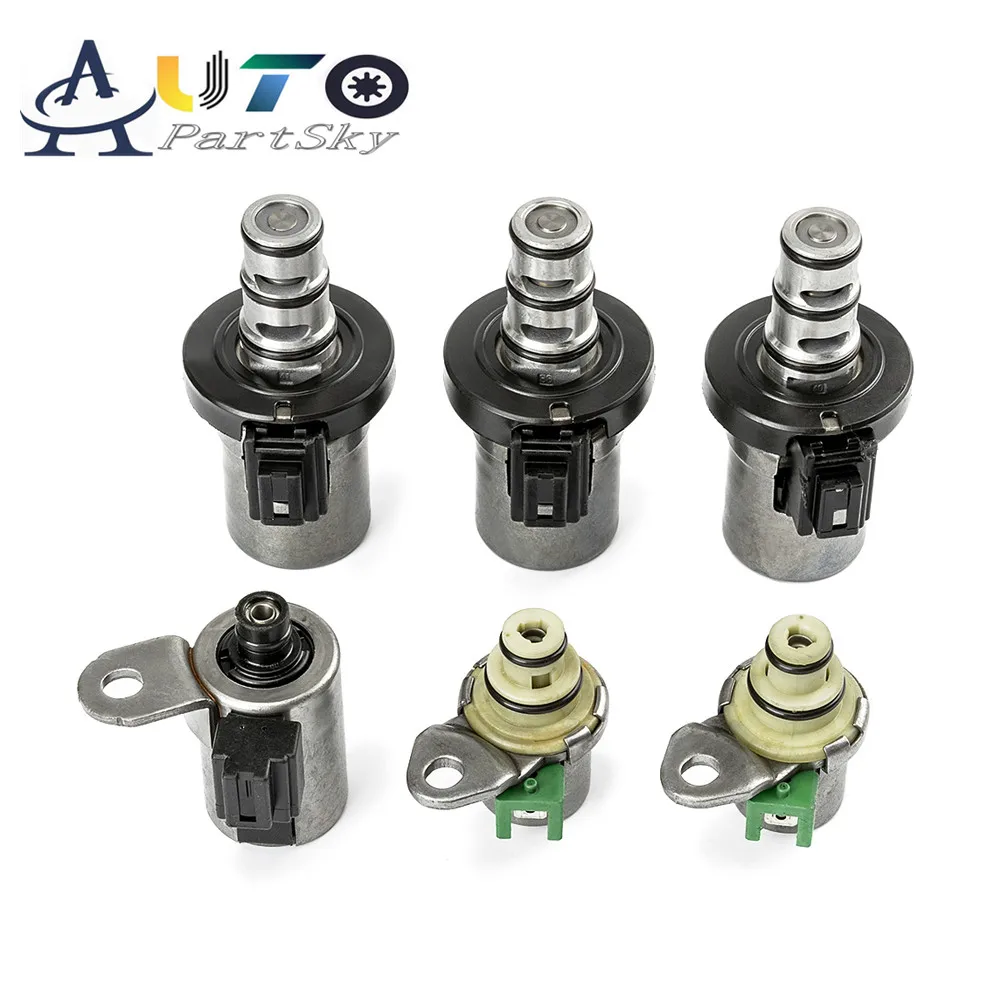 6 PCS High Quality Remanufactured for Ford Focus 4F27E 4F27-E Transmission Shift Solenoid Set 48420K-R FNR5 FN4A-EL 48420K-R