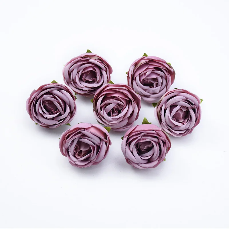 50/100 Stück Künstliche Blumen Seidenrosen Knospen DIY Geschenke Süßigkeitenbox Festival Dekoration Heimzimmer Hochzeit Brautaccessoires Ausverkauf – Detail 11