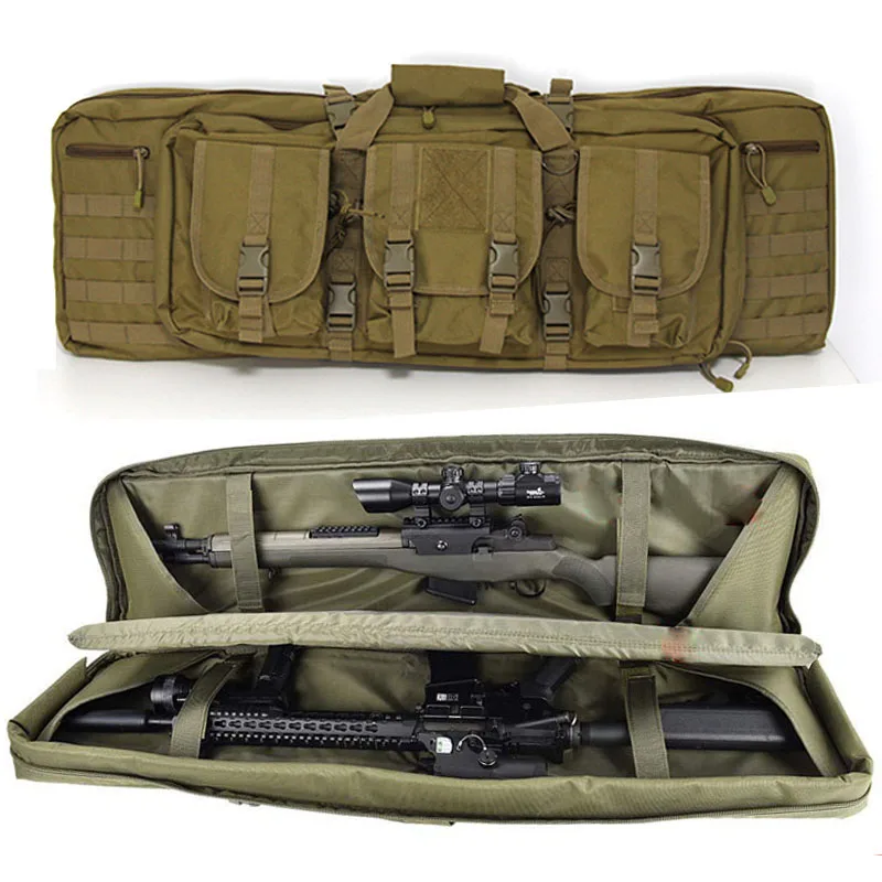 Tactical Double Rifle Bag Case, Carbine Backpack, Shooting Airsoft Shotgun Bag, Acessórios de Caça, M4, Ak47, AR 15, 36 ", 90cm