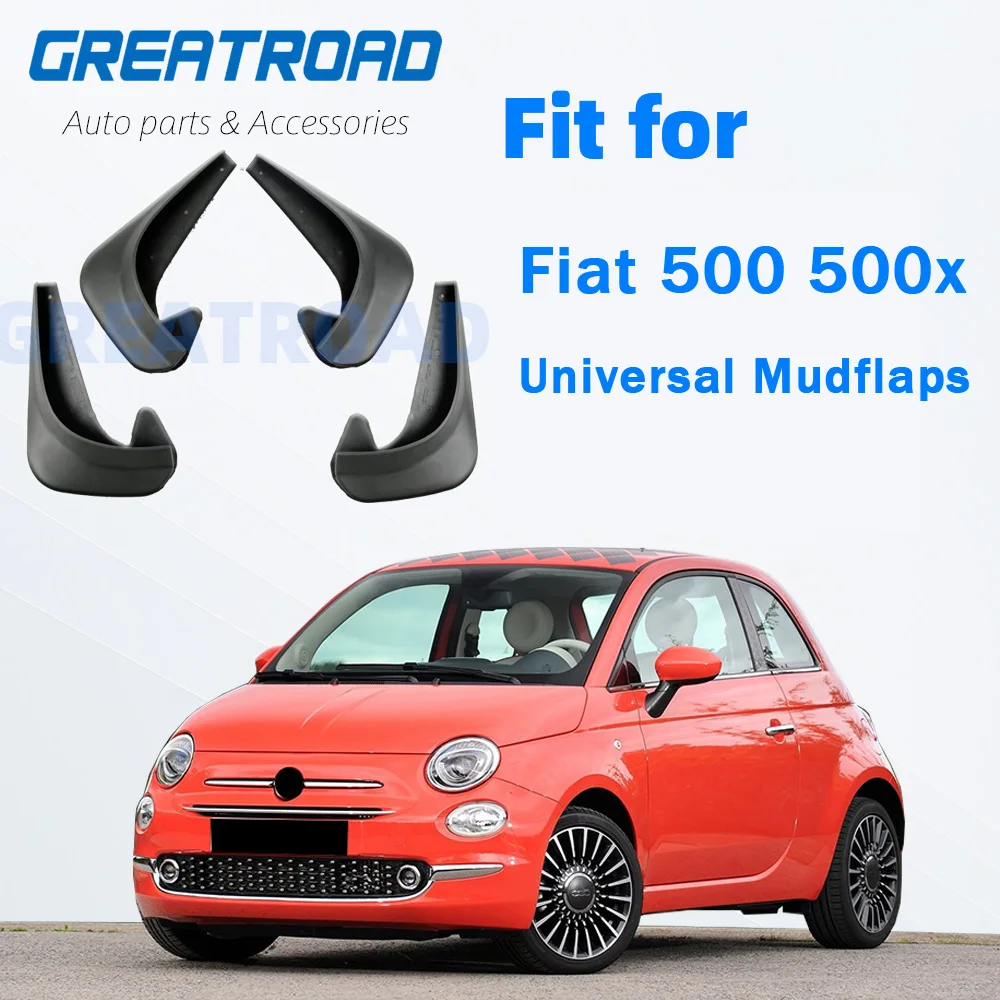 

4pcs Universal Mud Flaps Mudflaps Splash Guards Mudguards Front Rear For Fiat 500 500x Bravo Punto Linea Palio Panda Dodge Neon