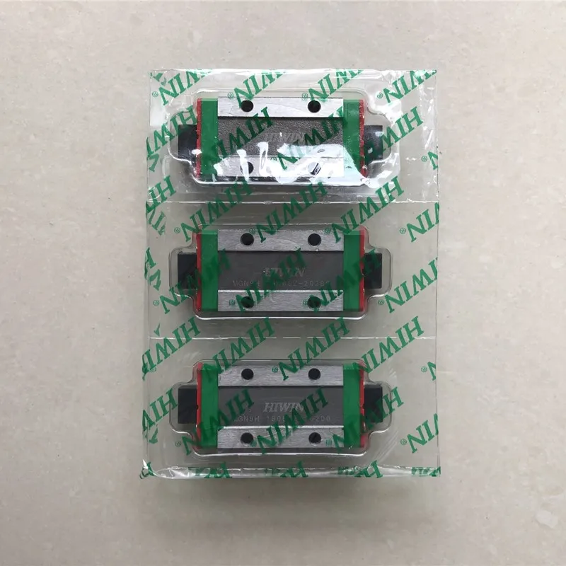 2 Stück Original Hiwin Linearführung MGN9 150 200 250 300 350 400 450 500 550 mm MGNR9 Führung + 2 Stück MGN9H Blockgleiter CNC-Teile – Detail 9