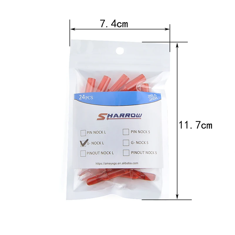 24pcs Archery Arrow Nocks ID 6.2mm DIY Arrow Tails Replacement for Fiberglass Arrow & Crbon Arrow Shaft Shooting Accessories