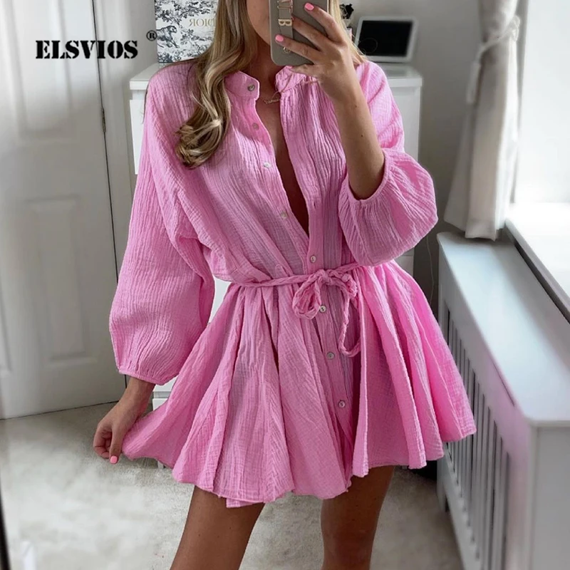 High Fashion Elegant Commuting V-neck Dress Sexy Sweet Solid Color Ruffle Dress Office Ladies Elegant Straight Long Sleeve Dress