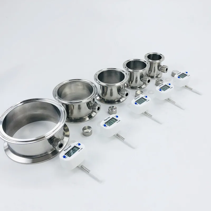 Труба с тройным зажимом 1,5–-4 дюйма и ниппелем термозагрузки для домашнего пивоварения, модуль выпрямления фитинга соединительной трубы SS304