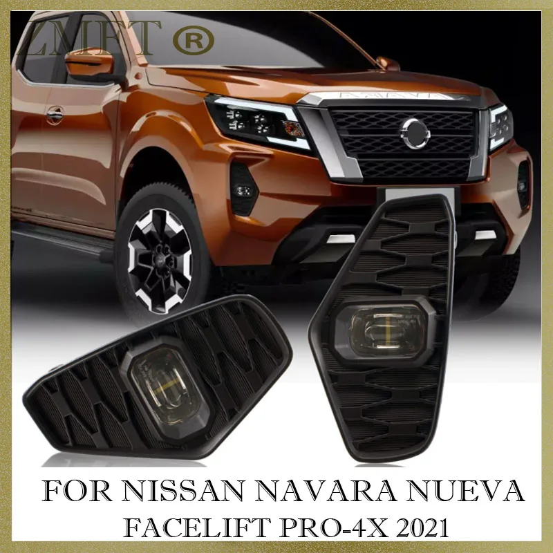 1Set Car Front Bumper Fog Light Assembly For NAVARA FRONTIER NP300 2020 2021 With Switch Wire Harness