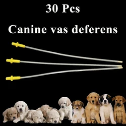 30PCS Canine Clinic Disposable Dog Artificial Insemination Tube Catheter Semen Injection Pipe Plastic Vas Deferens Bichon Corgi