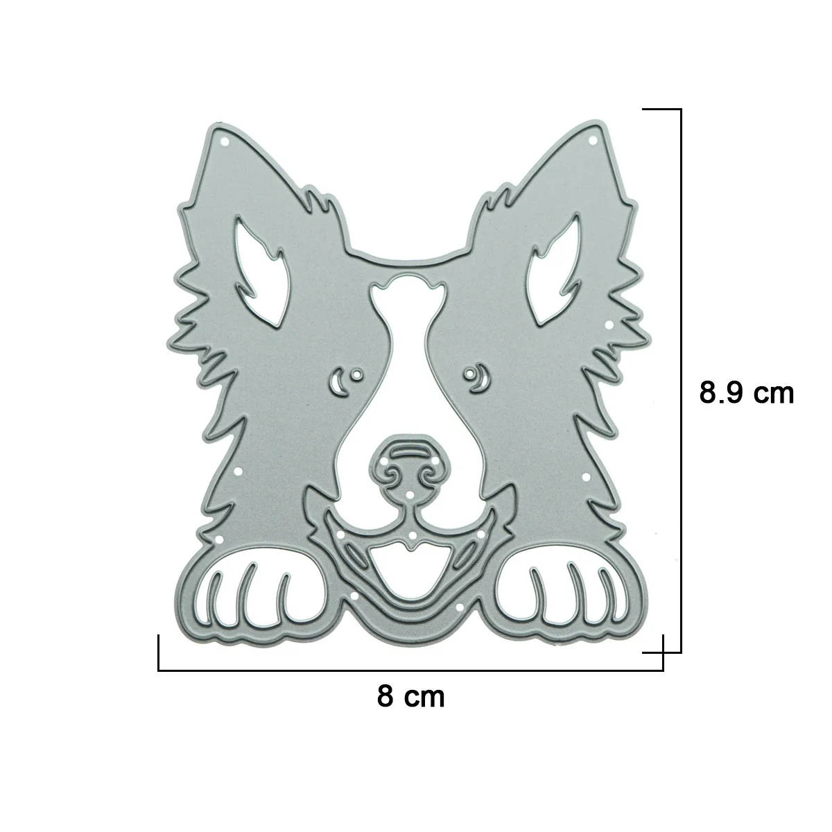 Border Collie Face Metal Die Cutter Handcraft DIY Clip Art Scrapbooking Photo Album Decorating Craft Paper Cutting Dies