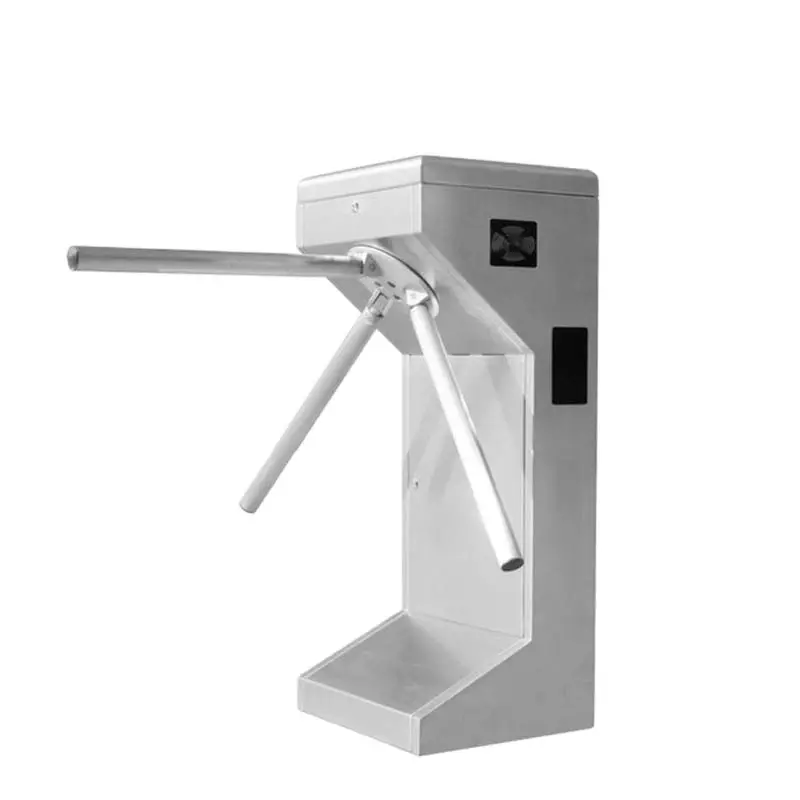 KINJOIN Turnstile Atuo Gate Stainless Steel Waist High Tripod Turnstile Gate for Pedestrian Access Control With LED Indicator