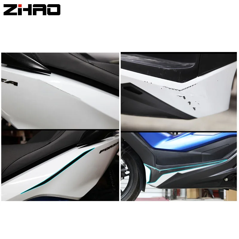 ملصقات من ألياف الكربون للدراجات النارية ، حماية لـ Forza ، Forza300 ، Forza300 ، ومكافحة الصفر ،