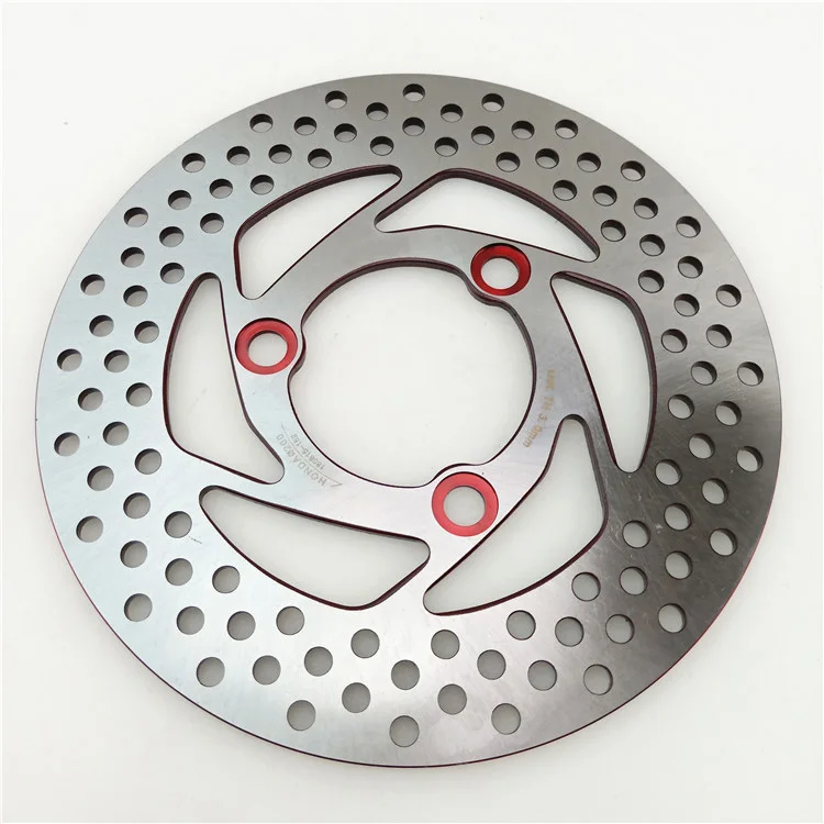 العالمي 3 ثقوب سبائك الألومنيوم العائمة القرص قرص فرامل دراجة نارية الفرامل منصات 220 مللي متر دراجة نارية الخلفية قرص الفرامل حفرة الملعب 70 مللي متر