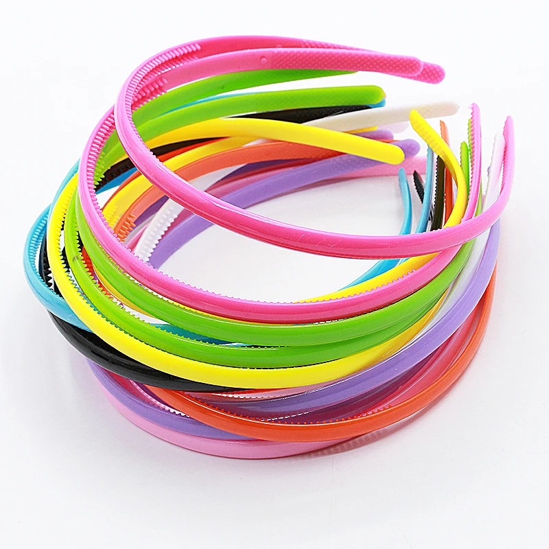 Super Affordable Candy Color Plastic Headband for Adults and Children, Korean Sweet Girls, Kawaii Hair Band for Kids, 0.8cm,1pcs