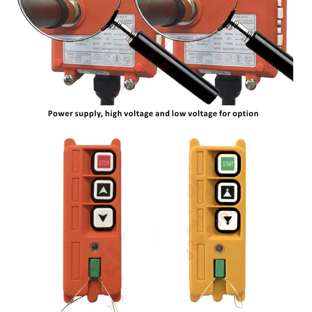 Original TELECRANE Wireless Industrial Remote Controller Electric Hoist Remote Control 2 Transmitter + 1 Receiver F21-2S