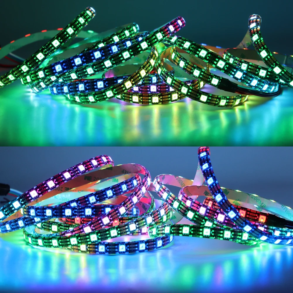 WS2815 (WS2812B WS2813 Updated) RGB LED Pixels Strip Light Individually Addressable LED Dual-Signal 30/60/100/144 Leds/M