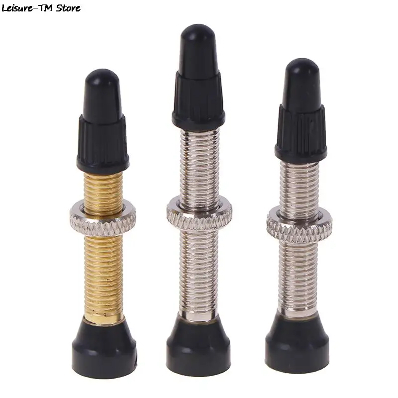 1PC Bicycle Presta Valve For Road MTB Bicycle Tubeless Valve Tires Brass Core Alloy Stem Tubeless Sealant Compatible