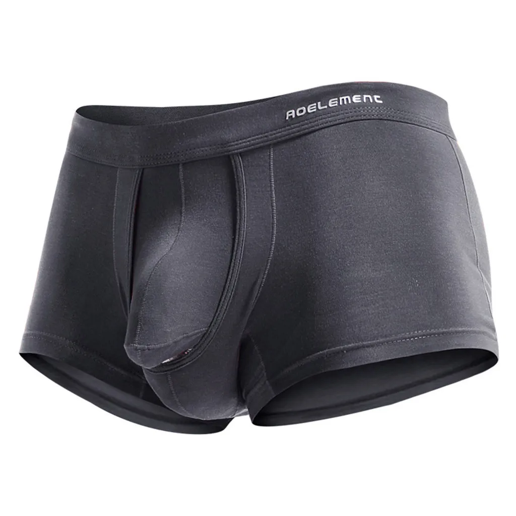 High Quality Letter Printing Men\'s Underwear Soft Boxershorts Underpants 3D Pouch Shorts Male Panties Physiological Underpants