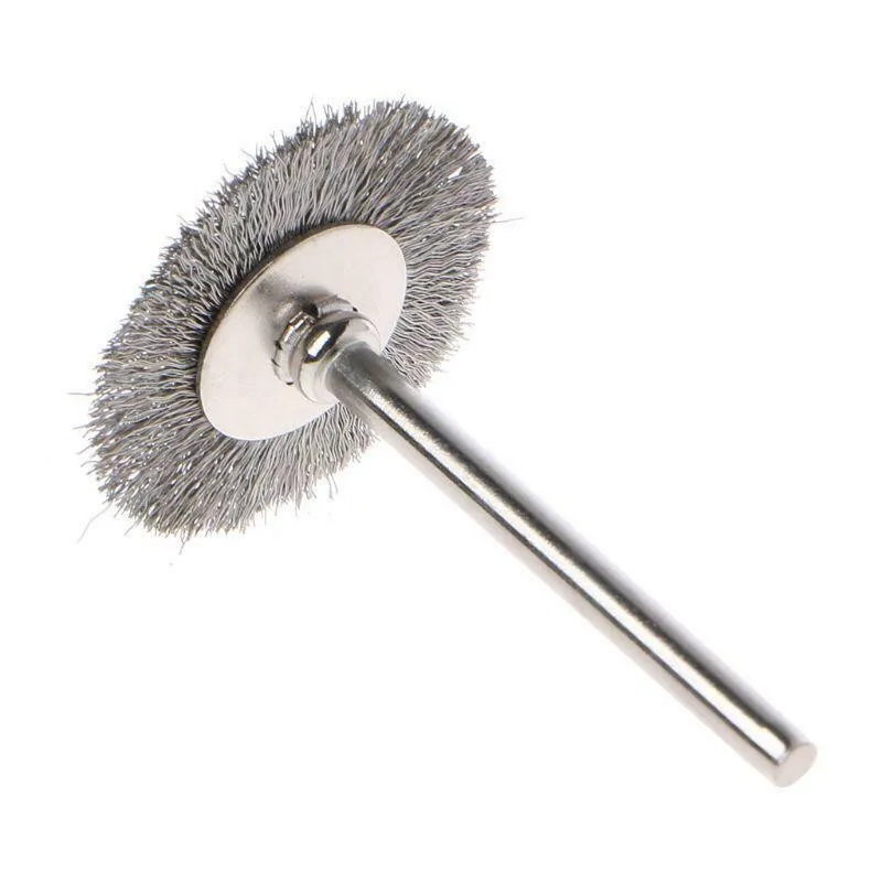 10pc 22mm Steel Wire Wheel Brushes For Mini Drill Rotary Tools Polishing Brush Electric Grinder For Cleaning Flat Wire Wheel