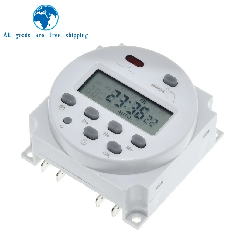 

CN101A LCD time switch 12V 24V 110V 220V Time Relay Street lamp billboard power supply timer WITHOUT waterproof box