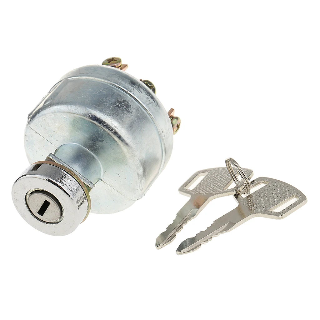 Replacement 6 Terminals Ignition Switch Lock for Marine Tractor Forklift
