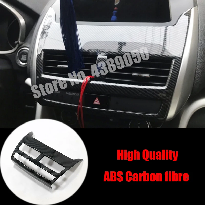 For Mitsubishi Eclipse Cross 2017 2018 ABS Plastic Car conditioner air Outlet decoration cover trim car accessories styling 1pcs