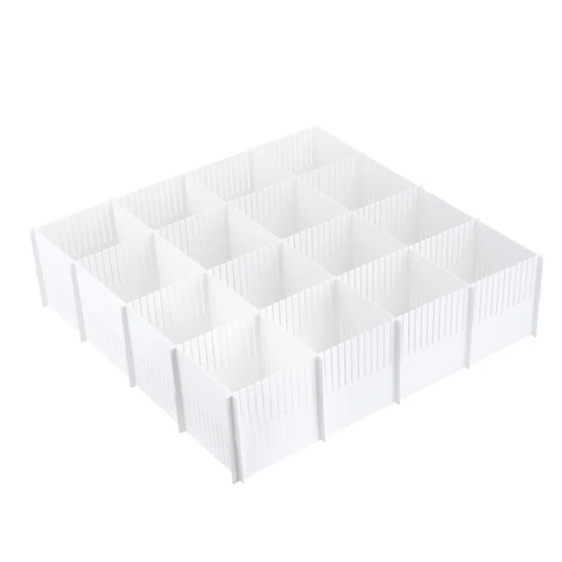 5Pcs DIY Adjustable Storage Partition Board Plastic Drawer Divider Combination Partition Board Space-saving Division Organizer