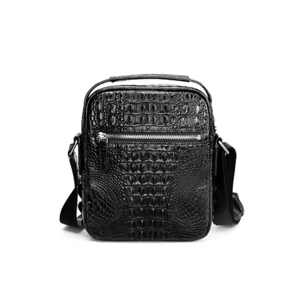 madun Thailand  crocodile  male  Single shoulder bag  business  leisure  Men bags single shoulder bag man  trend crocodile bag