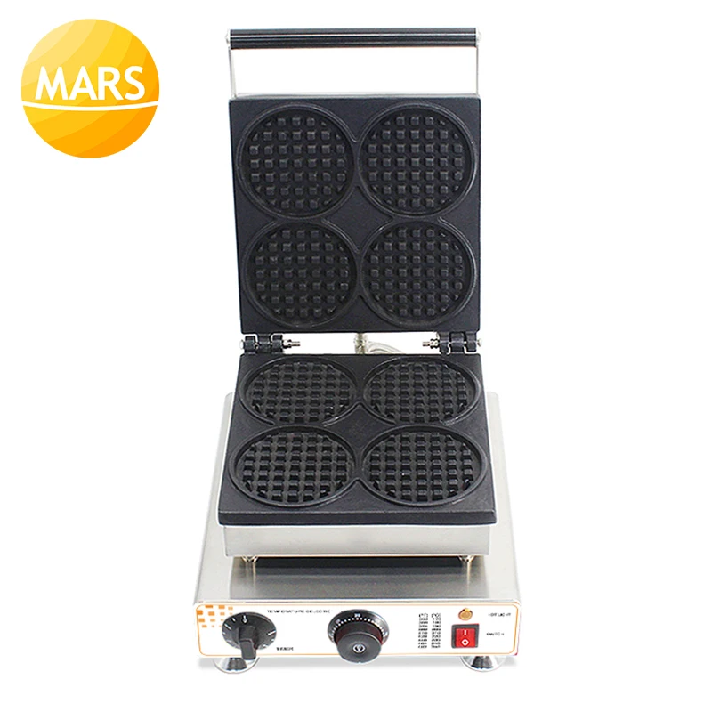 Commercial Waffle Maker Machine Baker Electric Sandwich Iron Crepe Baking Pan Waffle Pancake Oven Waffles Cone Maker 220v 110v