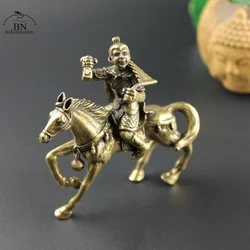Pure Copper Monkey Riding Horse Statue Miniature Figurines Home Desk Feng Shui Ornaments Crafts Decor Bring Good Luck And Wealth