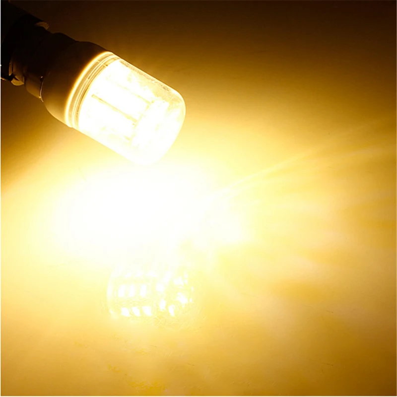 Super Bright E27 DC 12V 27 LEDs Light Bulb 5730 SMD Super Bright Energy Saving Lamp Corn Lights Spotlight Bulb Cold white