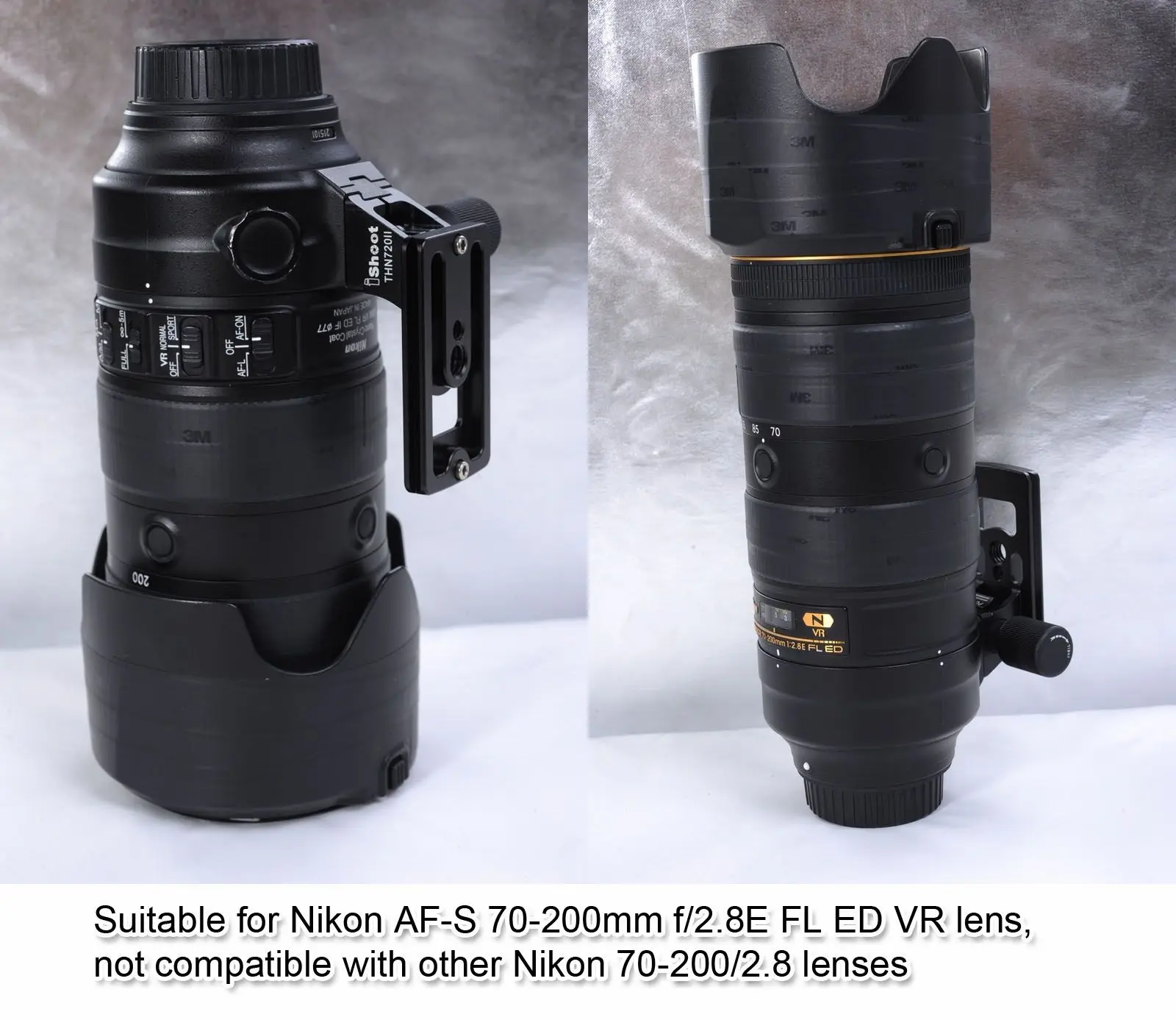 iShoot Lens Tripod Mount Base Foot Stand Adapter for Nikon AF-S 70-200mm f/2.8E FL ED VR, NikonAF-S 500mm f/5.6E PF ED VR