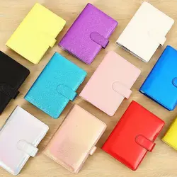 A5/A6 PU Macaroon Laser Glittter Loose-Leaf Cover Binder Dairy Notebooks Hard Cover Refill Journal Travelers Notebook