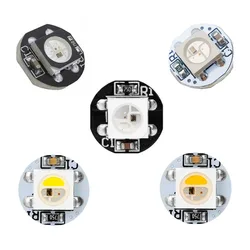 20pcs 5V WS2812B LED Chip with Black White PCB Board DC5V WS2812 Smart IC 5050 SMD RGB LED SK6812 RGBW RGBNW RGBWW