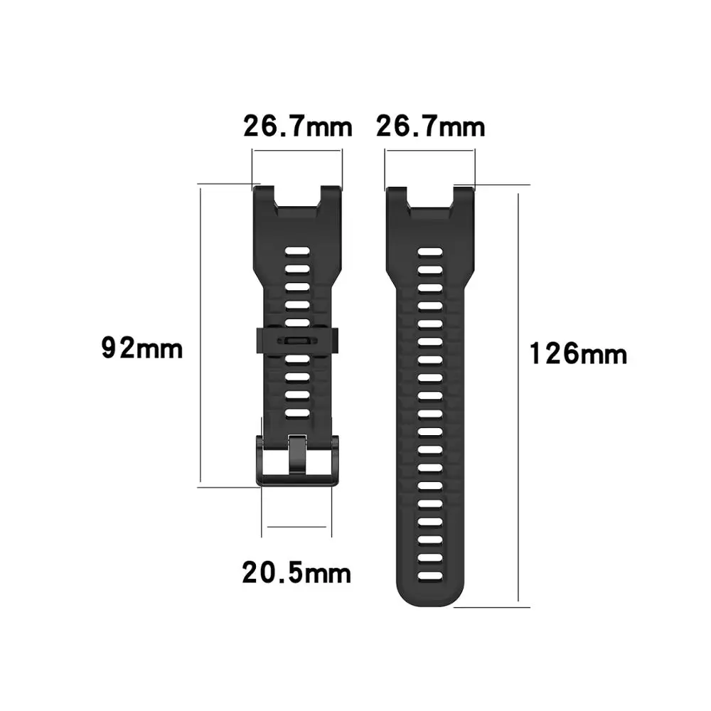 Correas de silicona para reloj inteligente, repuesto de Correa de silicona para Huami Amazfit T-REX Pro, T-REX, paquete de 2