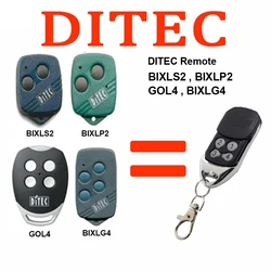 100% Compatible DITEC Rolling Code BIXLP2 BIXLS2 BIXLG4 Remote Control 433 mhz Handheld Transmitter Garage Gate Door Opener