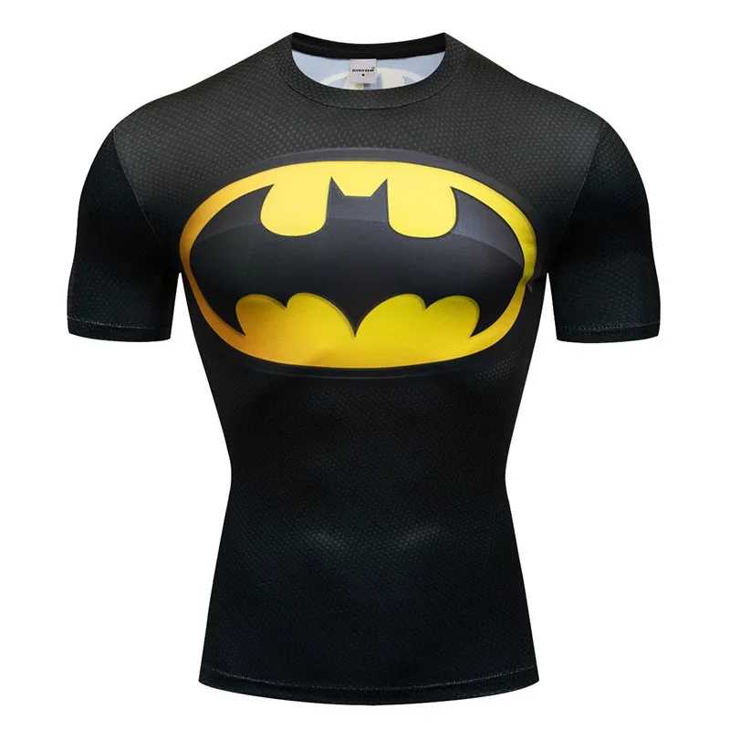 3D printed T Shirt Men Compression shirt Short Sleeve Tshirt Anime Top Breathable Male T Shirts Fitness Bodybuilding Tights