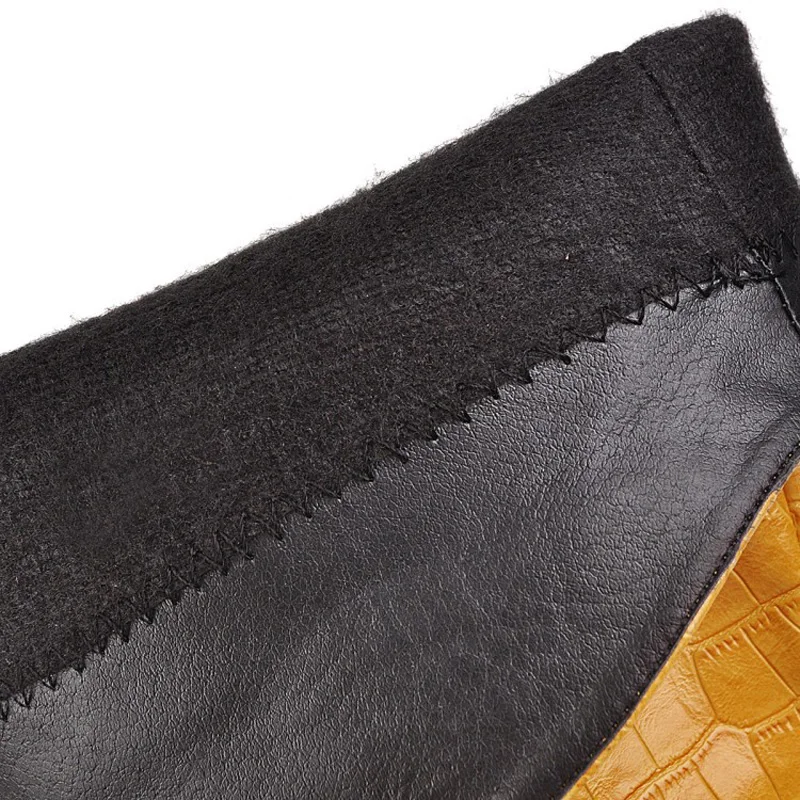 Faux Leather Knee High Boots for Women Pointed Toe High Heel Female Boots New Winter Fashion Woman Shoes Long Booties WSH3458