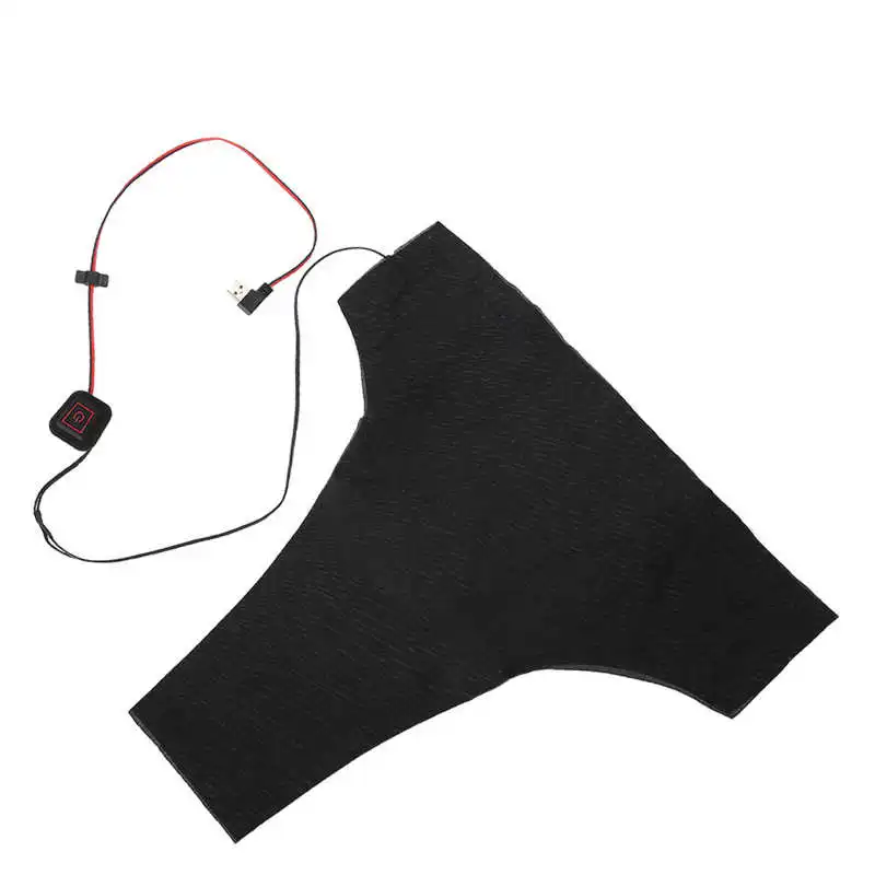 Kit de ropa de calefacción de fibra de aleación, almohadillas traseras USB eléctricas, impermeables, calefacción de invierno